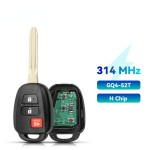 2013-2021 Toyota RAV4 Highlander / 3-Button Remote Head Key / GQ4-52T (H Chip) (AFTERMARKET)